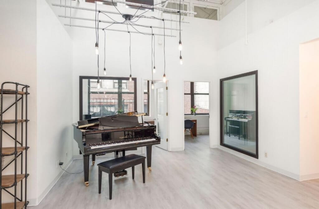 The Musicians Playground location in Boston has several options if you're looking for a gorgeous party room.