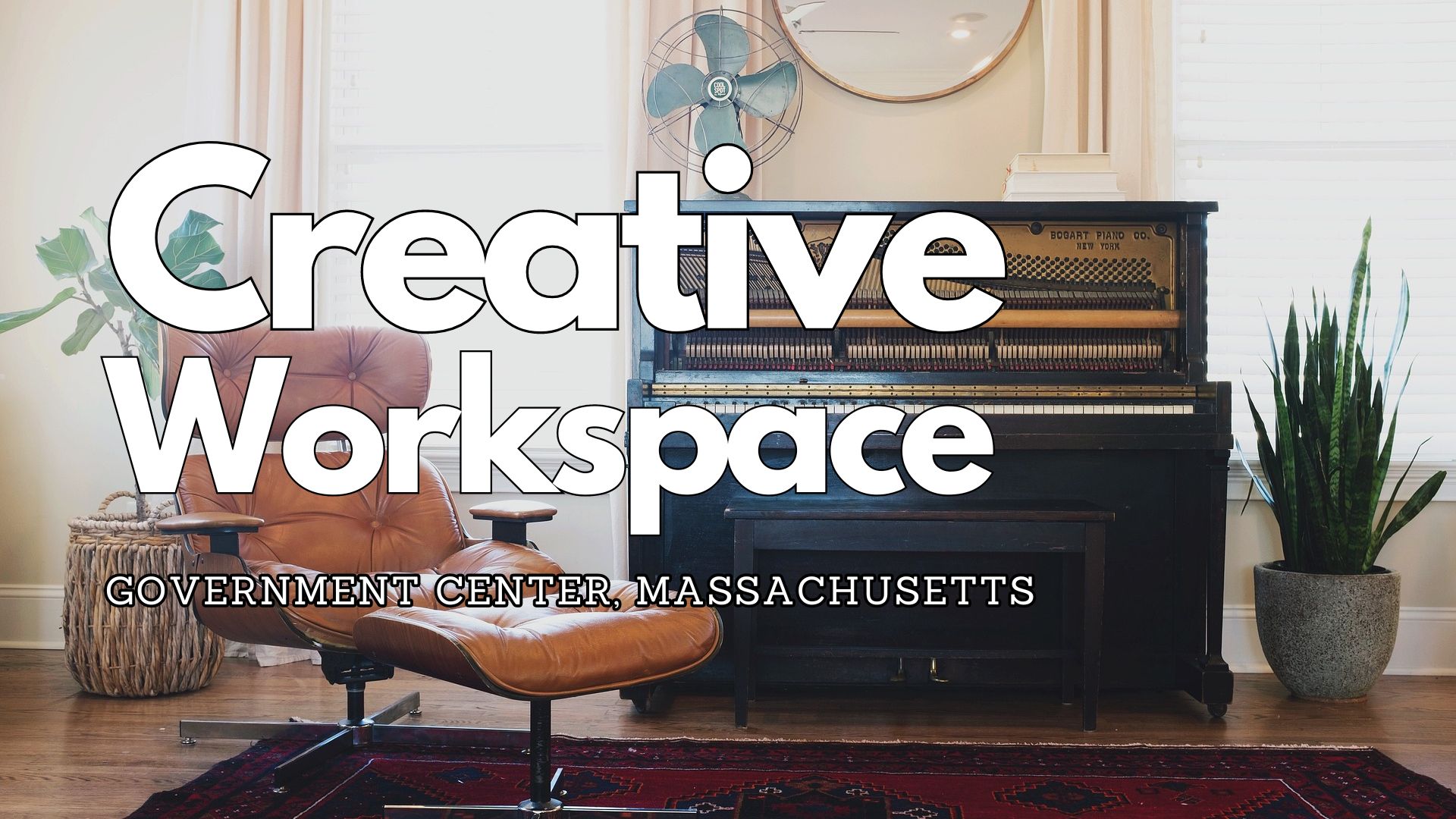 Creative Workspace in Government Center, Massachusetts: A Haven for Practice, Teaching, Rehearsals, Media Productions, Offsites, and Events