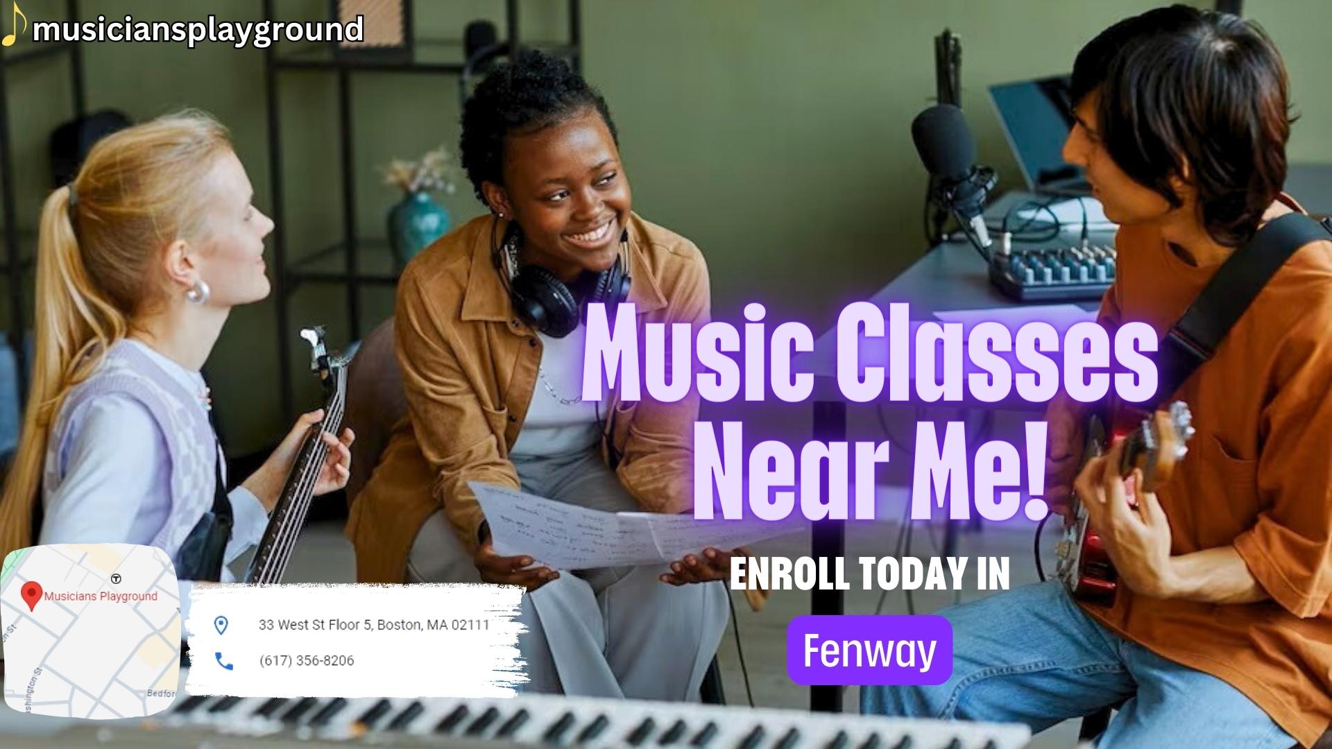 Find the Closest Music Classes Near Me in Fenway, Massachusetts